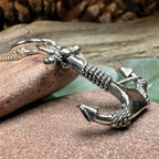 Deep Blue Sea Anchor Necklace - 18