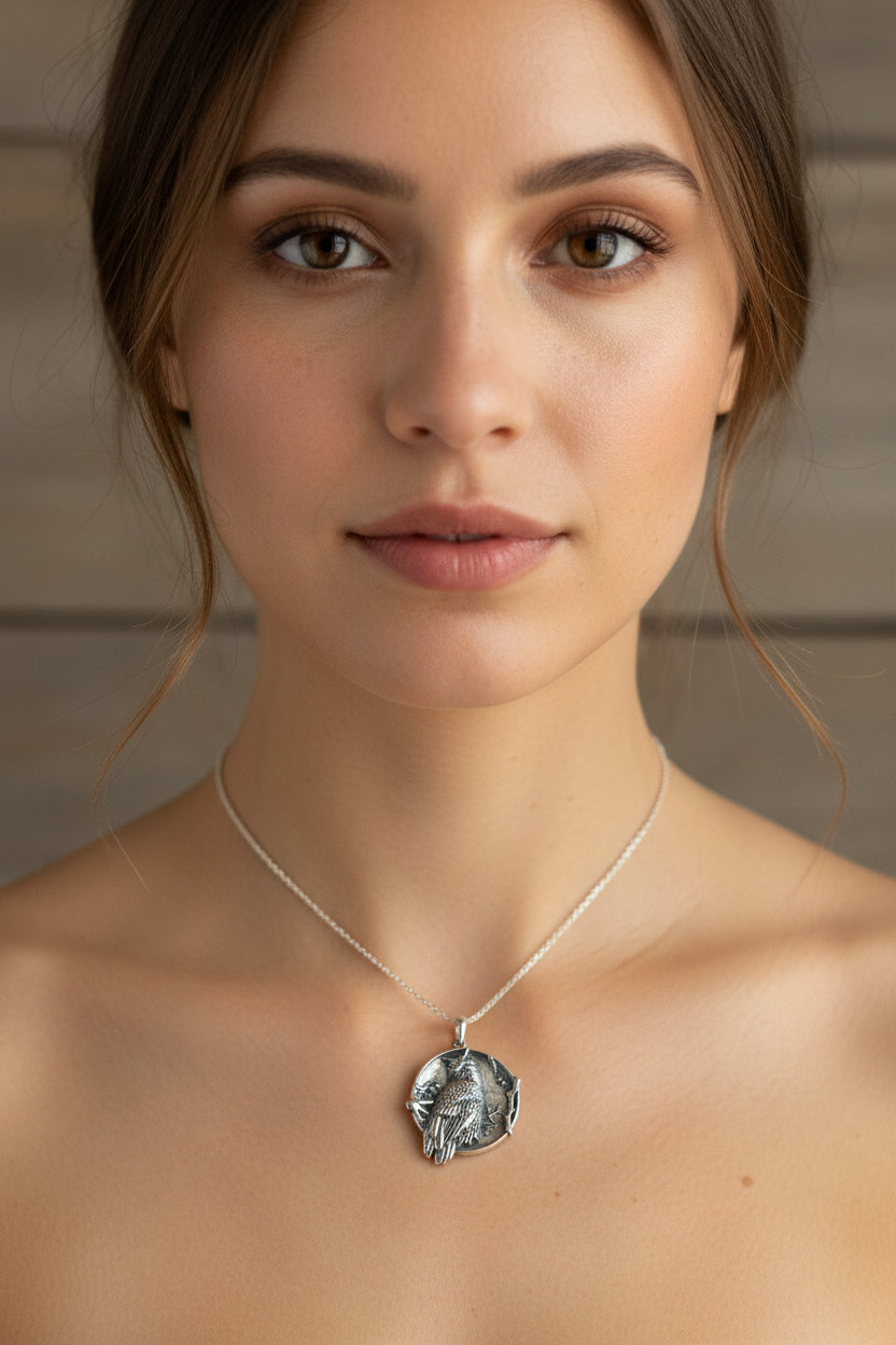 Night Watcher Owl Moon Necklace
