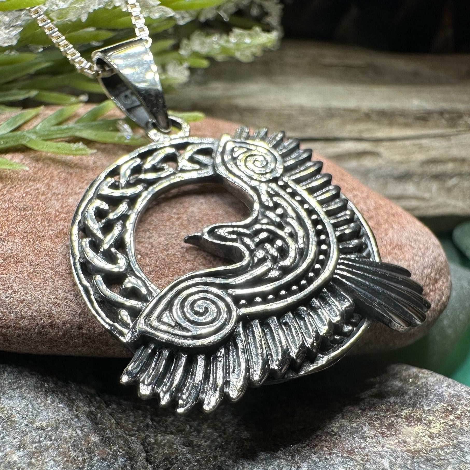 Rivervale Celtic Raven Necklace - 18