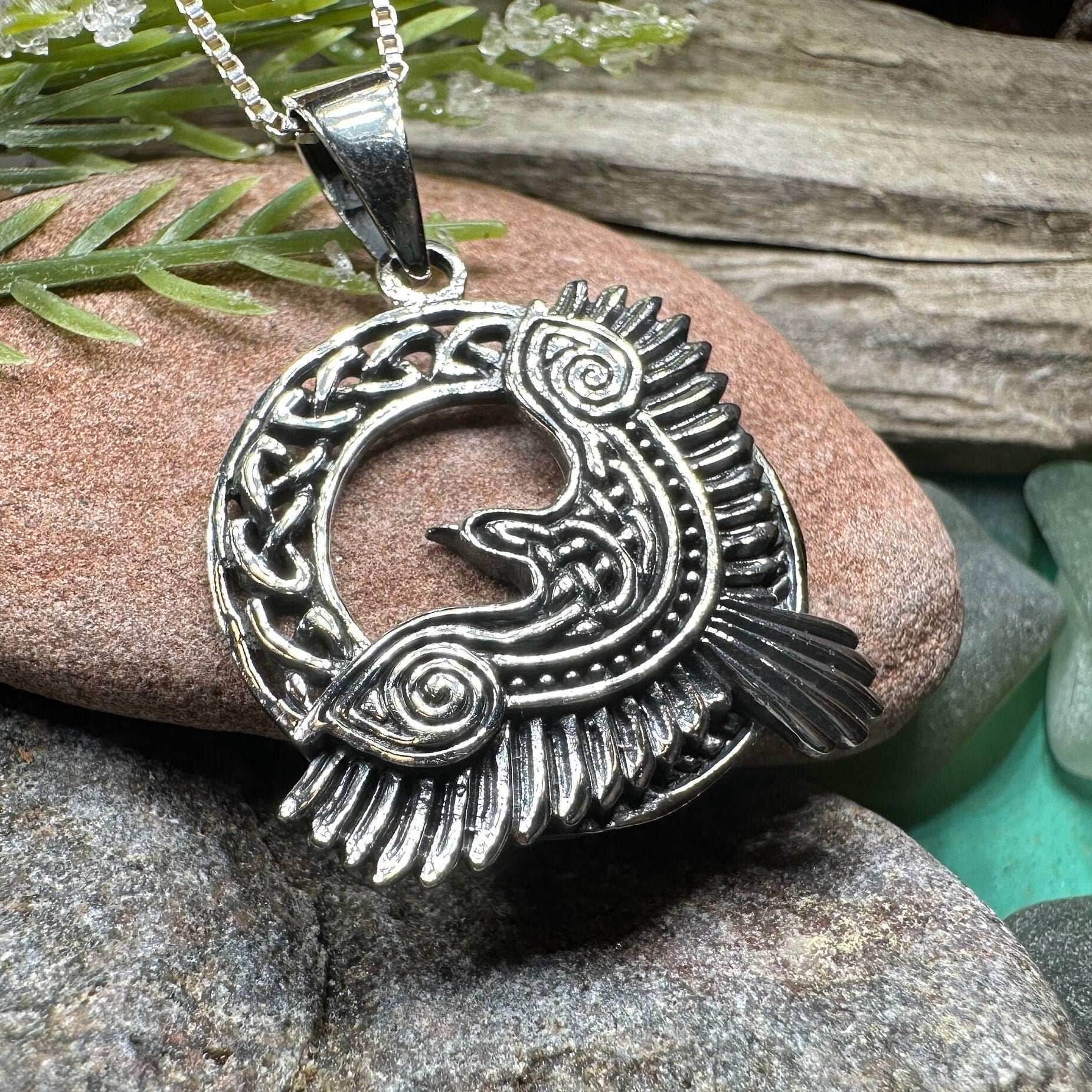 Rivervale Celtic Raven Necklace - 18