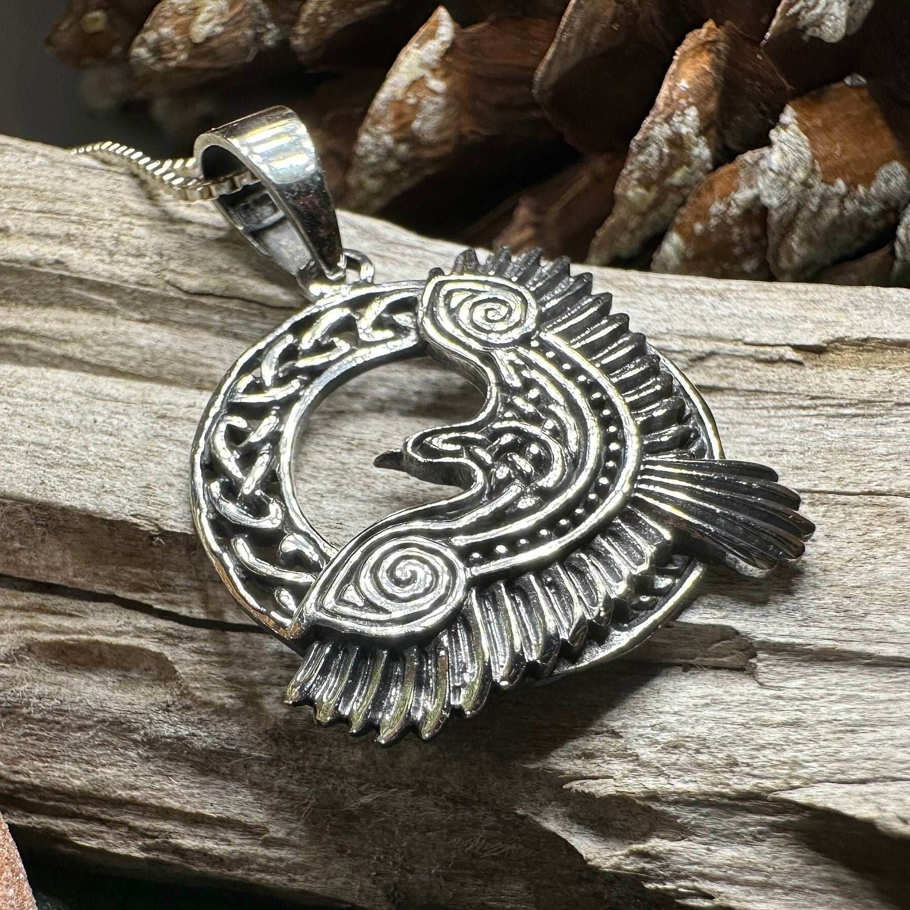 Rivervale Celtic Raven Necklace - 18