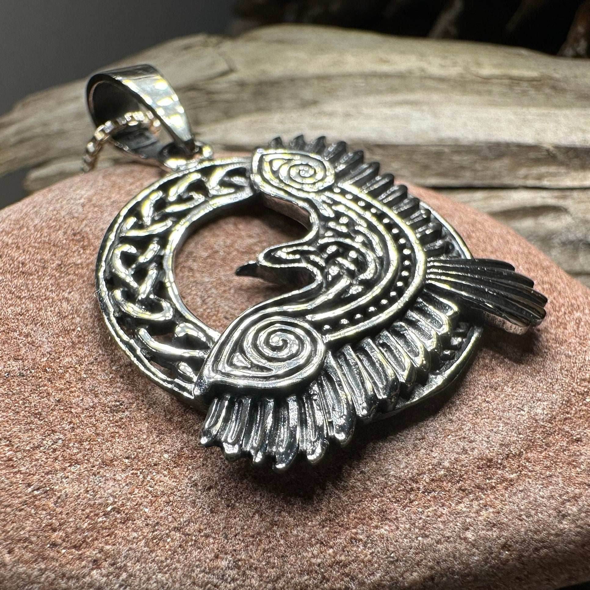 Rivervale Celtic Raven Necklace - 18