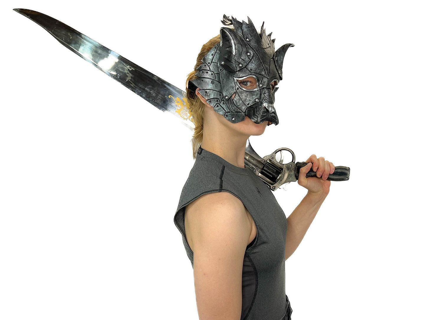 Feline Silver Handmade Genuine Leather - 