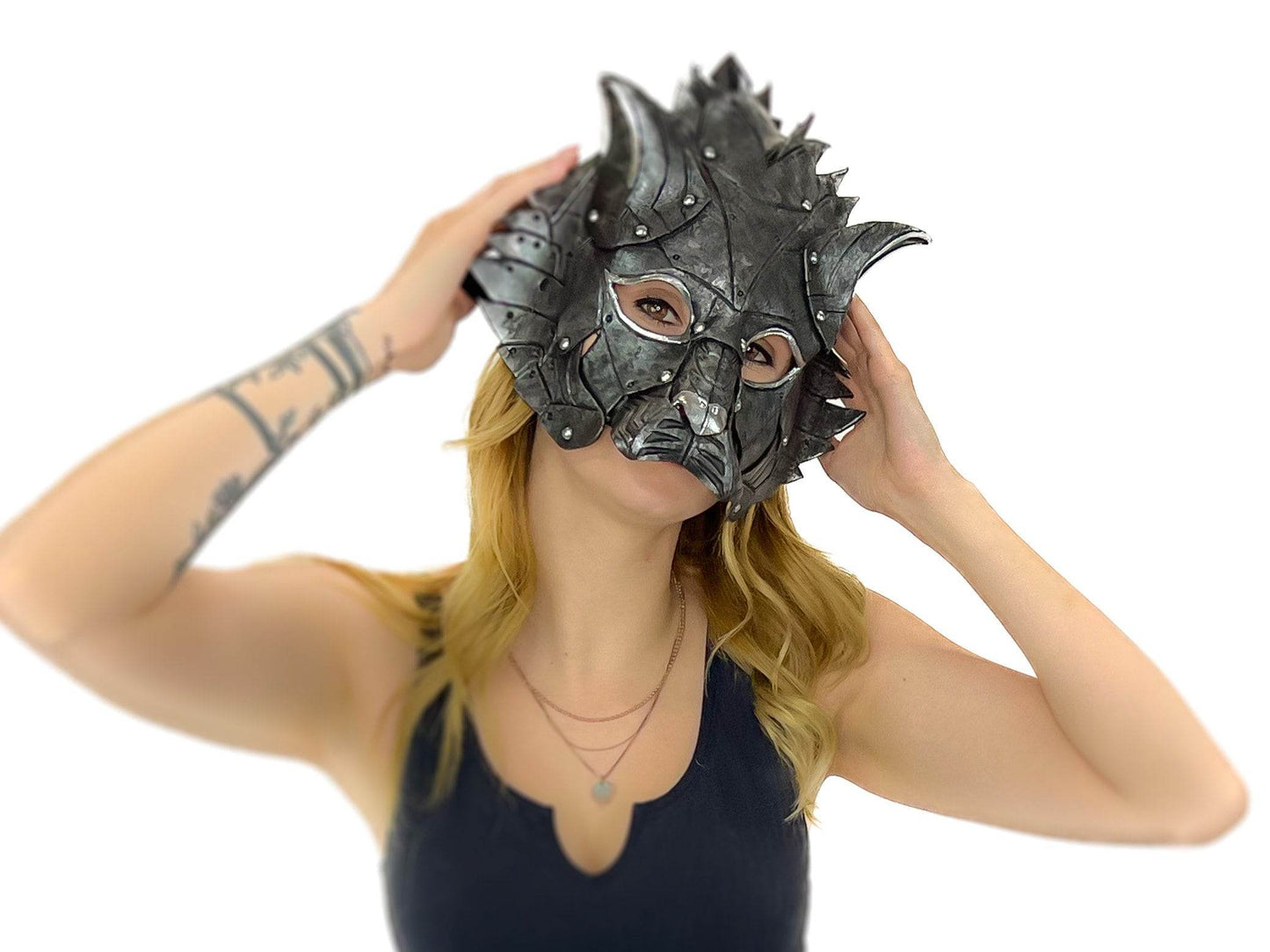 Feline Silver Handmade Genuine Leather - 