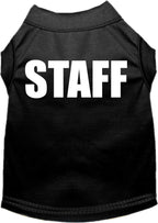 Pet Dog & Cat Shirt Screen Printed, "Staff Costume"