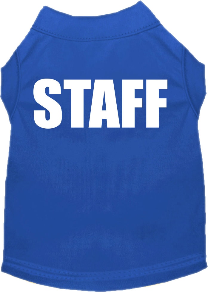 Pet Dog & Cat Shirt Screen Printed, "Staff Costume"