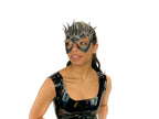 Masquerade Crown Mask of Handmade Genuine Leather in Metallics - 