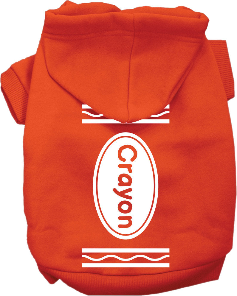 Halloween Pet Hoodie "Crayon Costume"