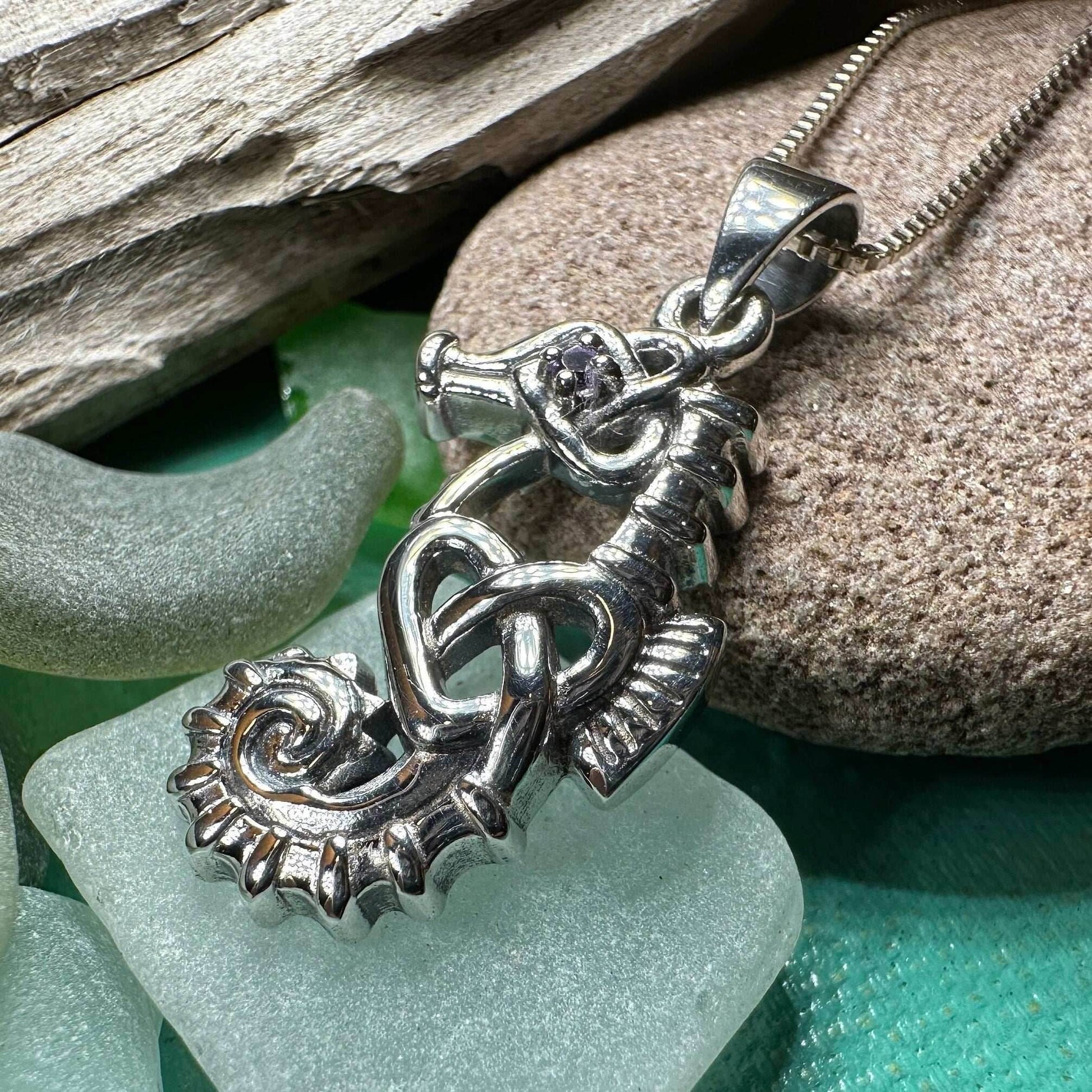 Irish Sea Seahorse Necklace - 18
