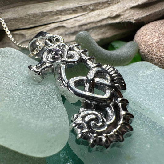 Irish Sea Seahorse Necklace - 18