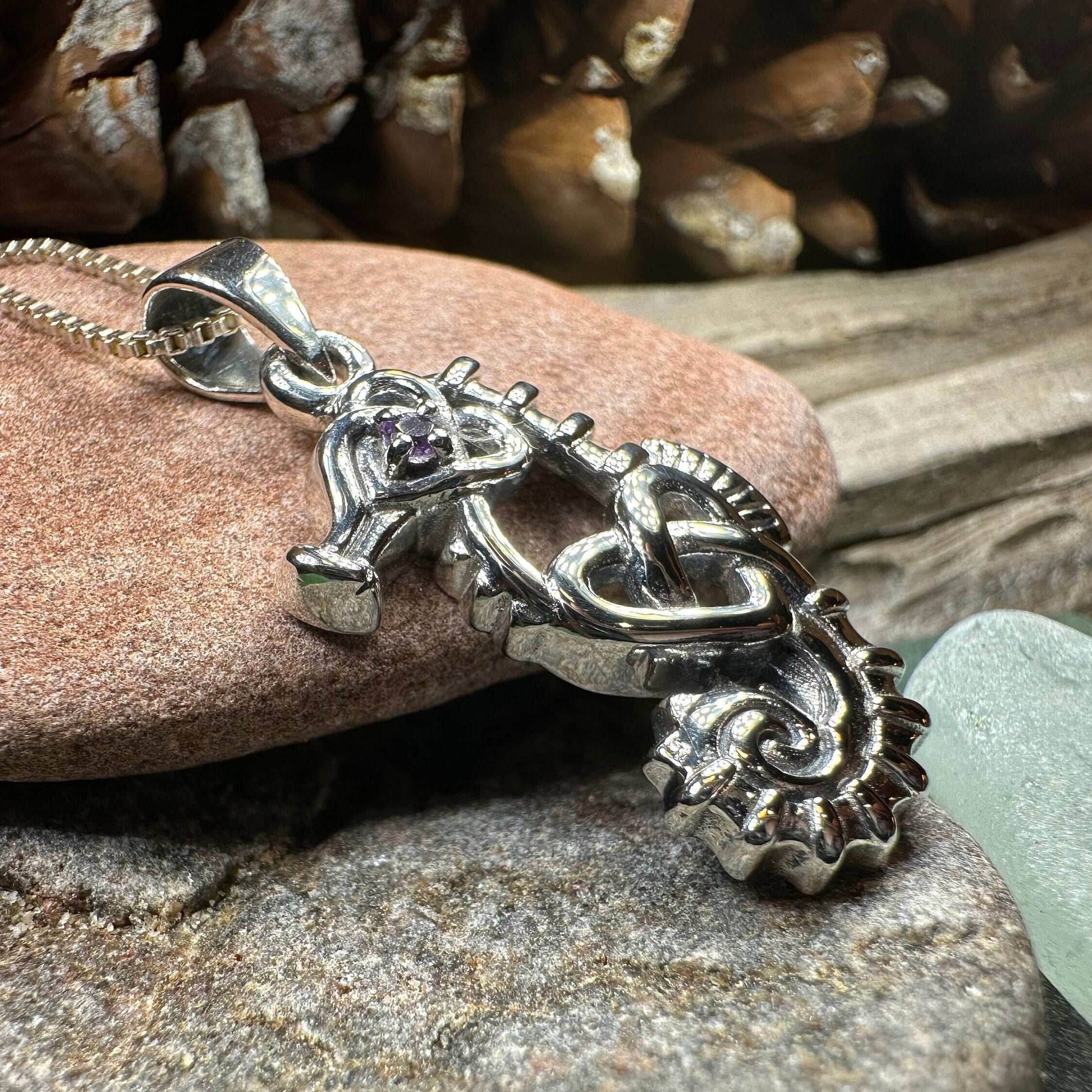 Irish Sea Seahorse Necklace - 18