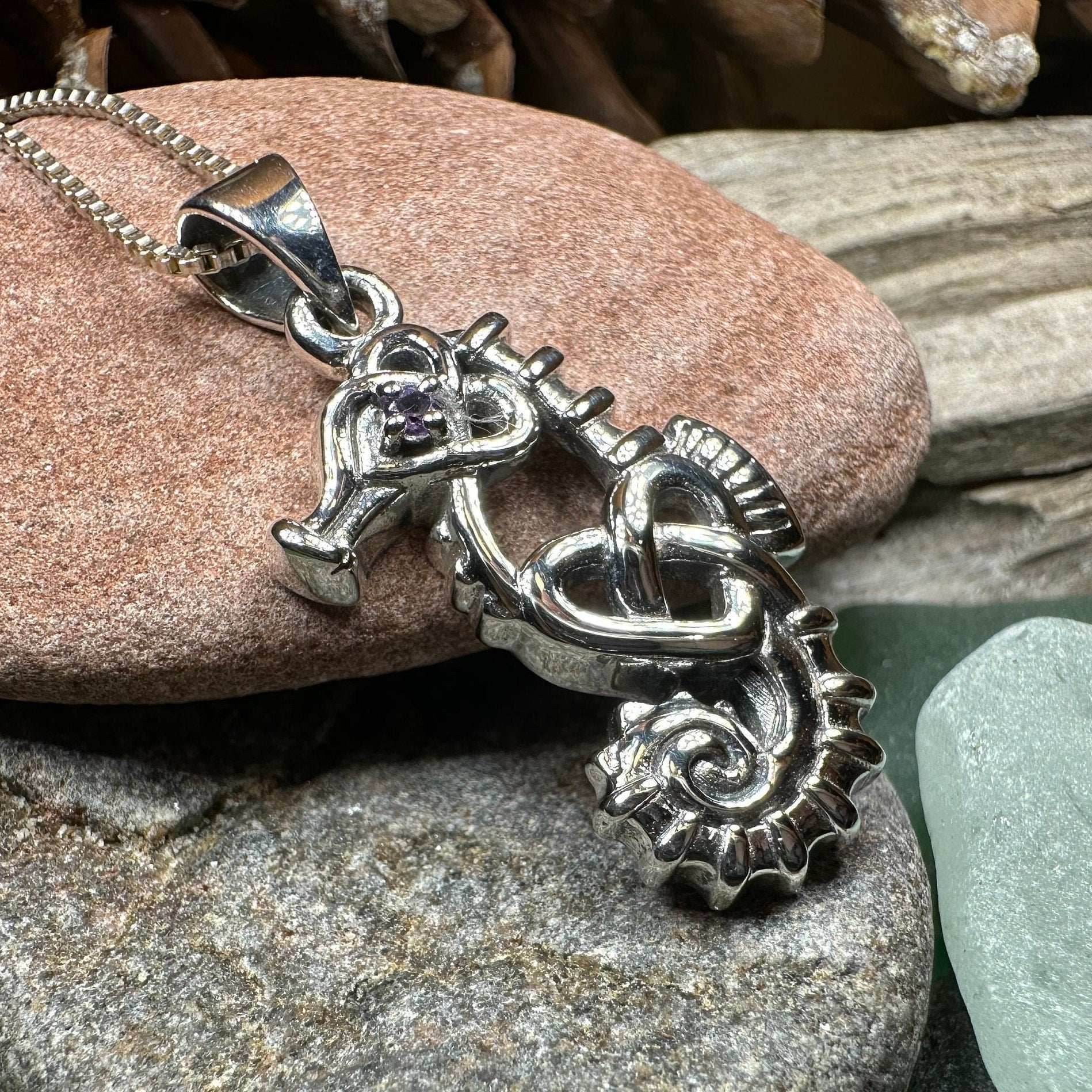 Irish Sea Seahorse Necklace - 18