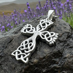 Eternal Tree Celtic Cross Necklace