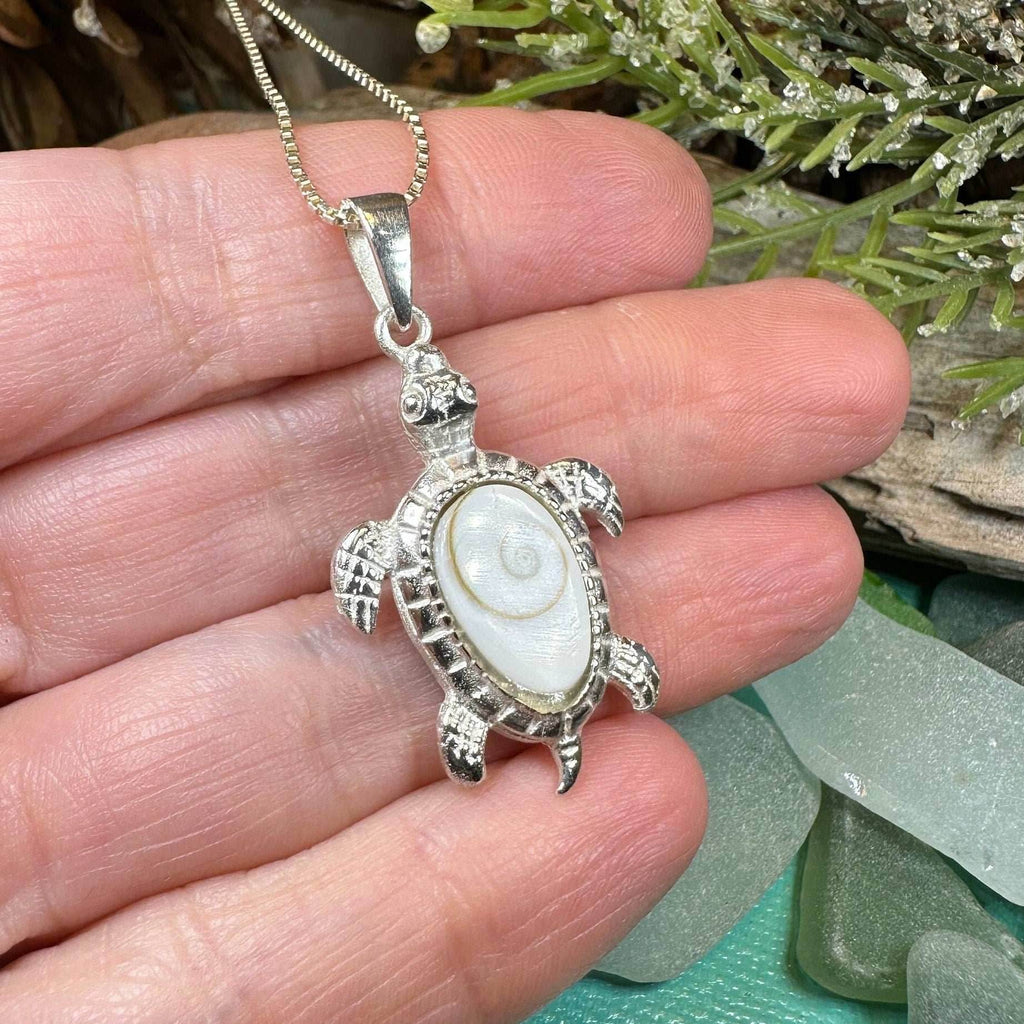 Shiva Shell Turtle Necklace - 18