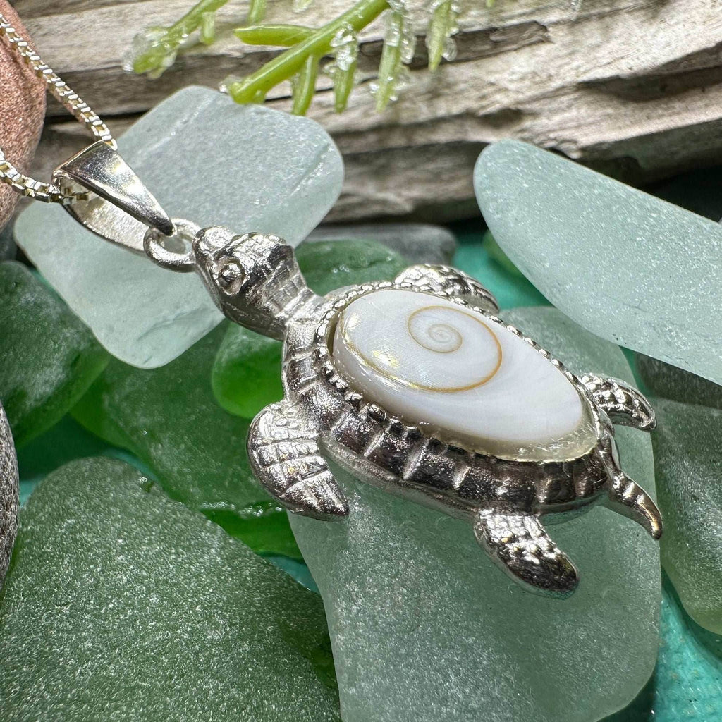 Shiva Shell Turtle Necklace - 18