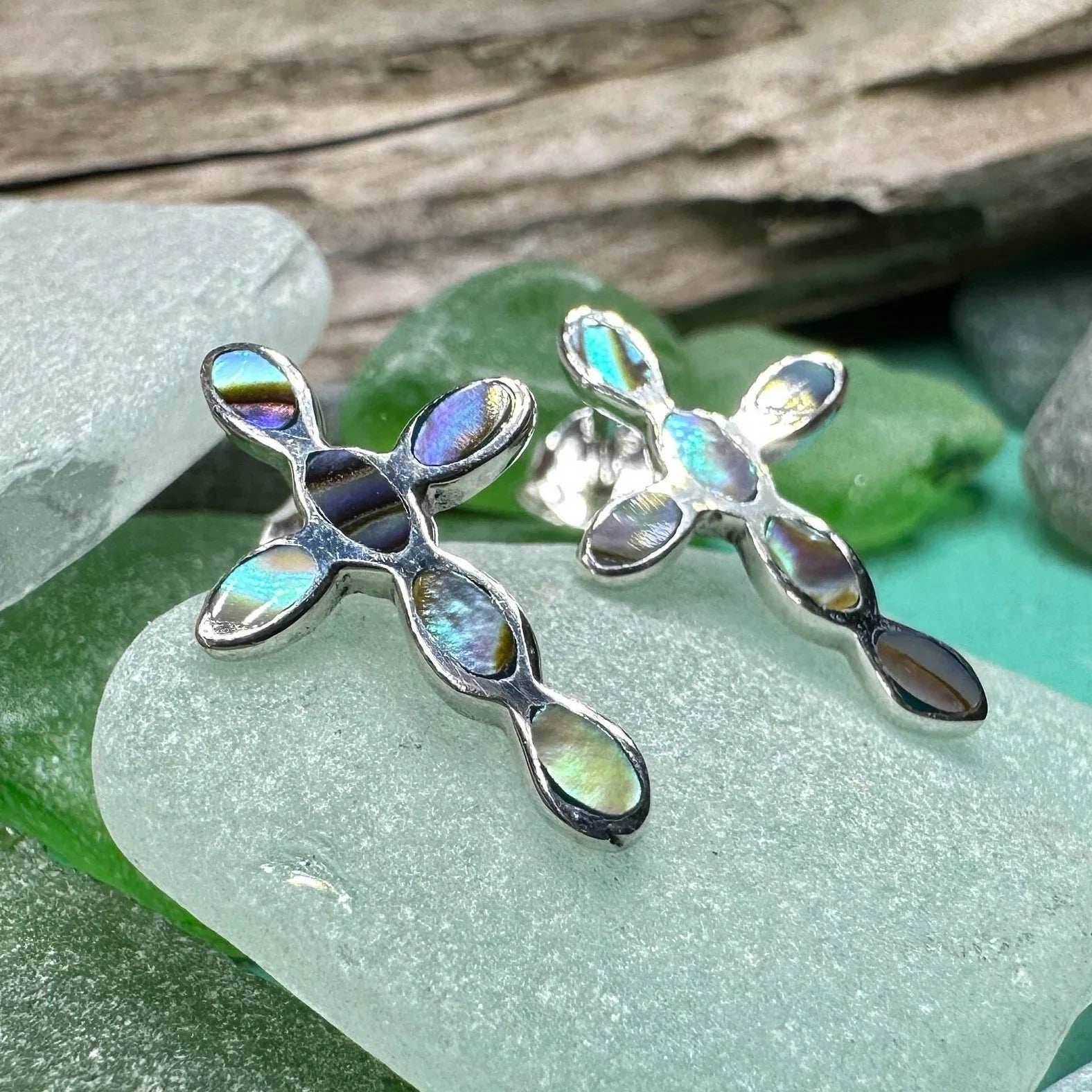 Anne Cross Stud Earrings - 