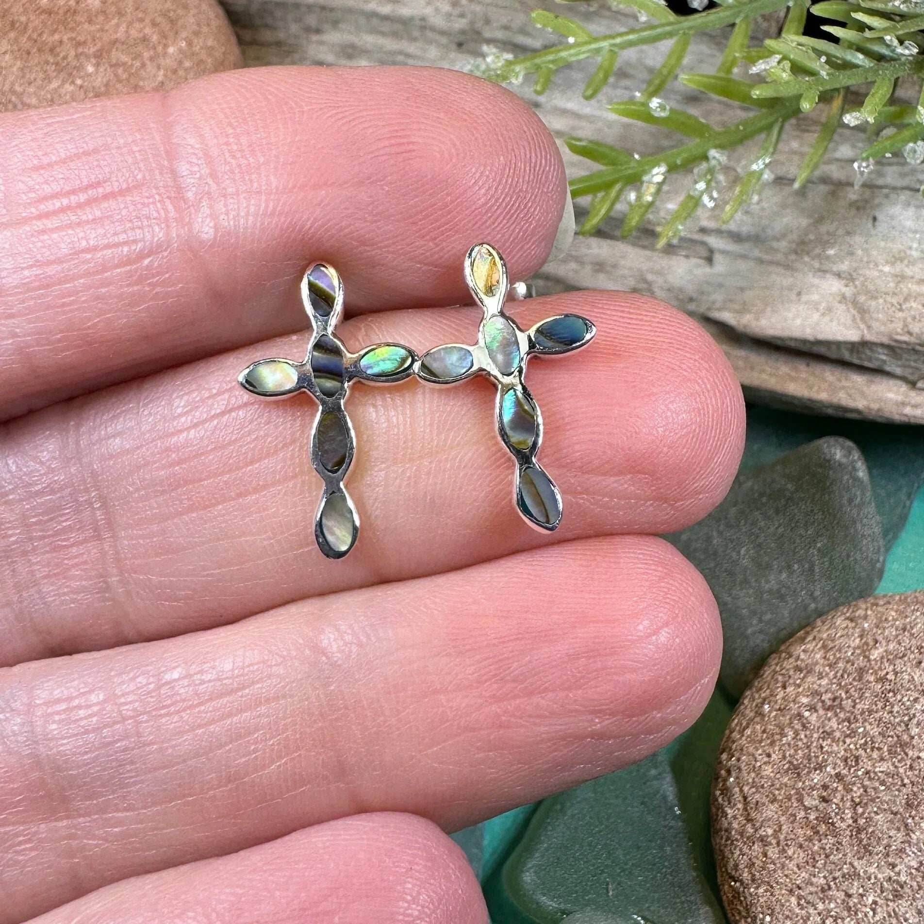 Anne Cross Stud Earrings - 