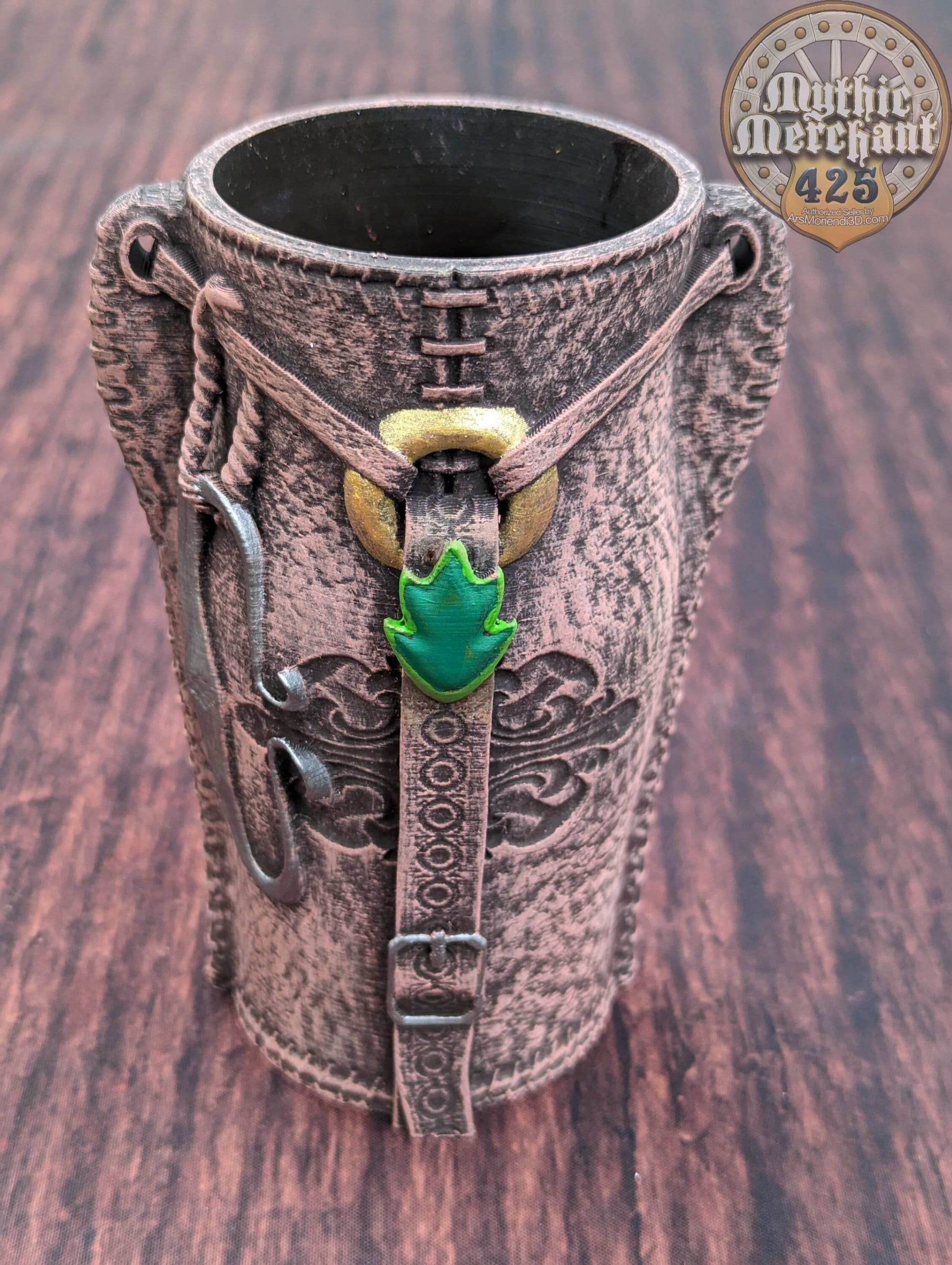 Ranger 3D Printed Can Holder- Mythic Mugs Collection by Ars Moriendi 3D- Embrace the Wilderness! - Black / Threaded with Lid