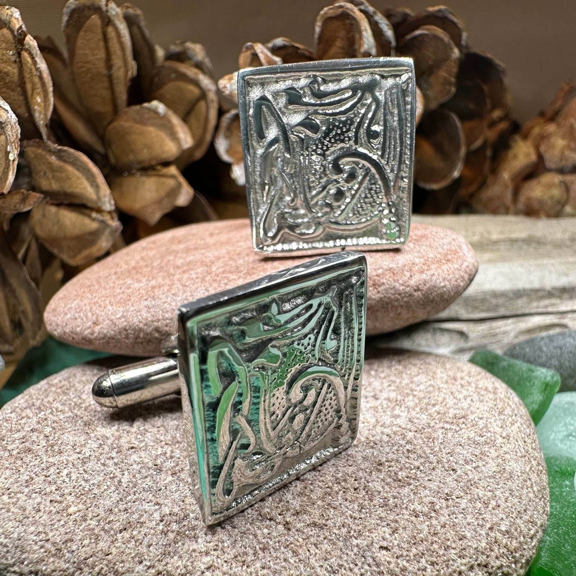 Celtic Motif Cuff Links - 