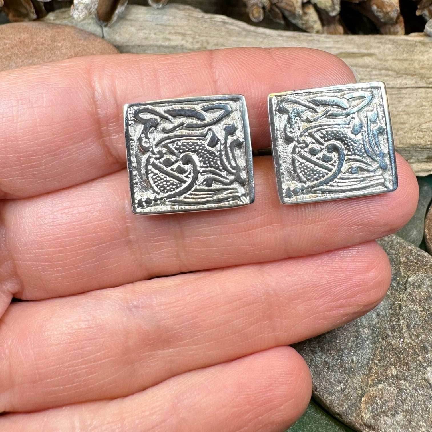 Celtic Motif Cuff Links - 