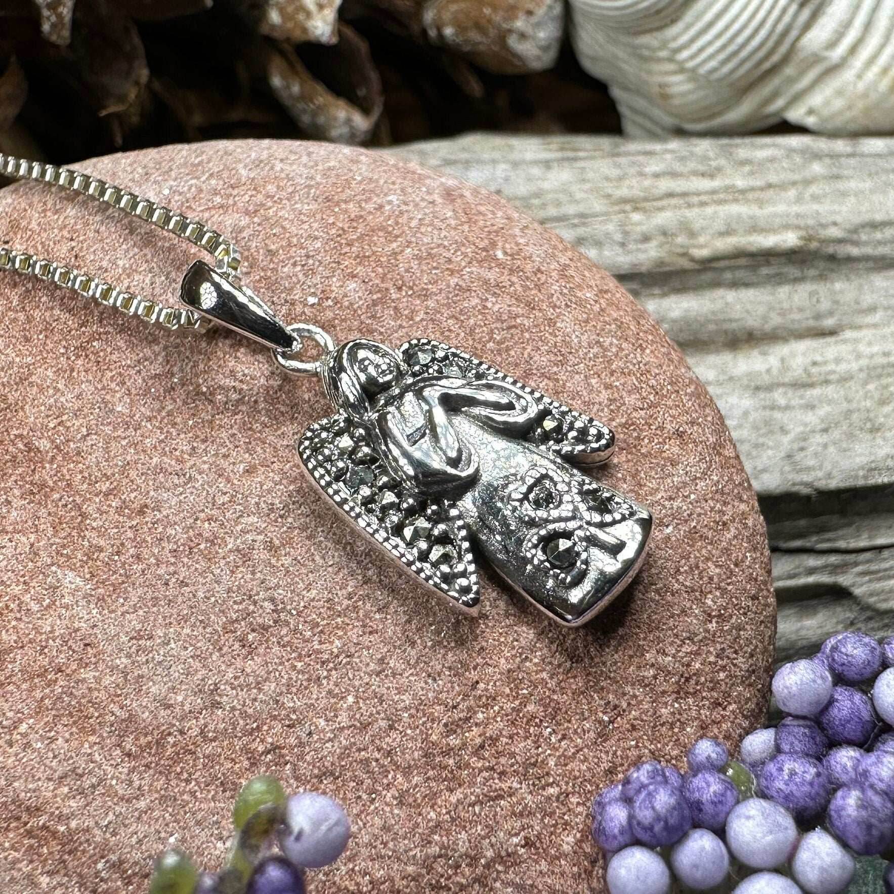 Celtic Angel Necklace - 18