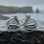 Ireland's Harp Post Earrings