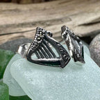 Ireland's Harp Post Earrings - 