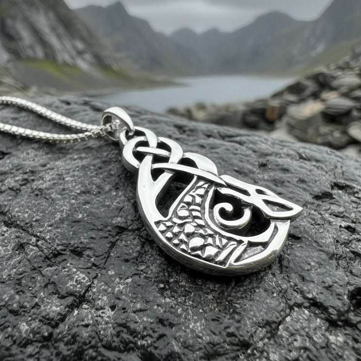 Muirgen Celtic Dragon Necklace