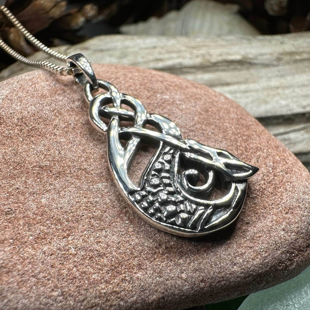 Muirgen Celtic Dragon Necklace - 18