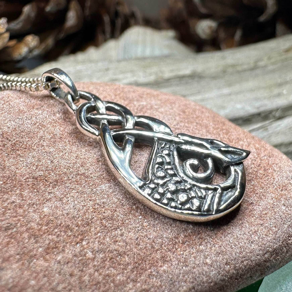 Muirgen Celtic Dragon Necklace - 18