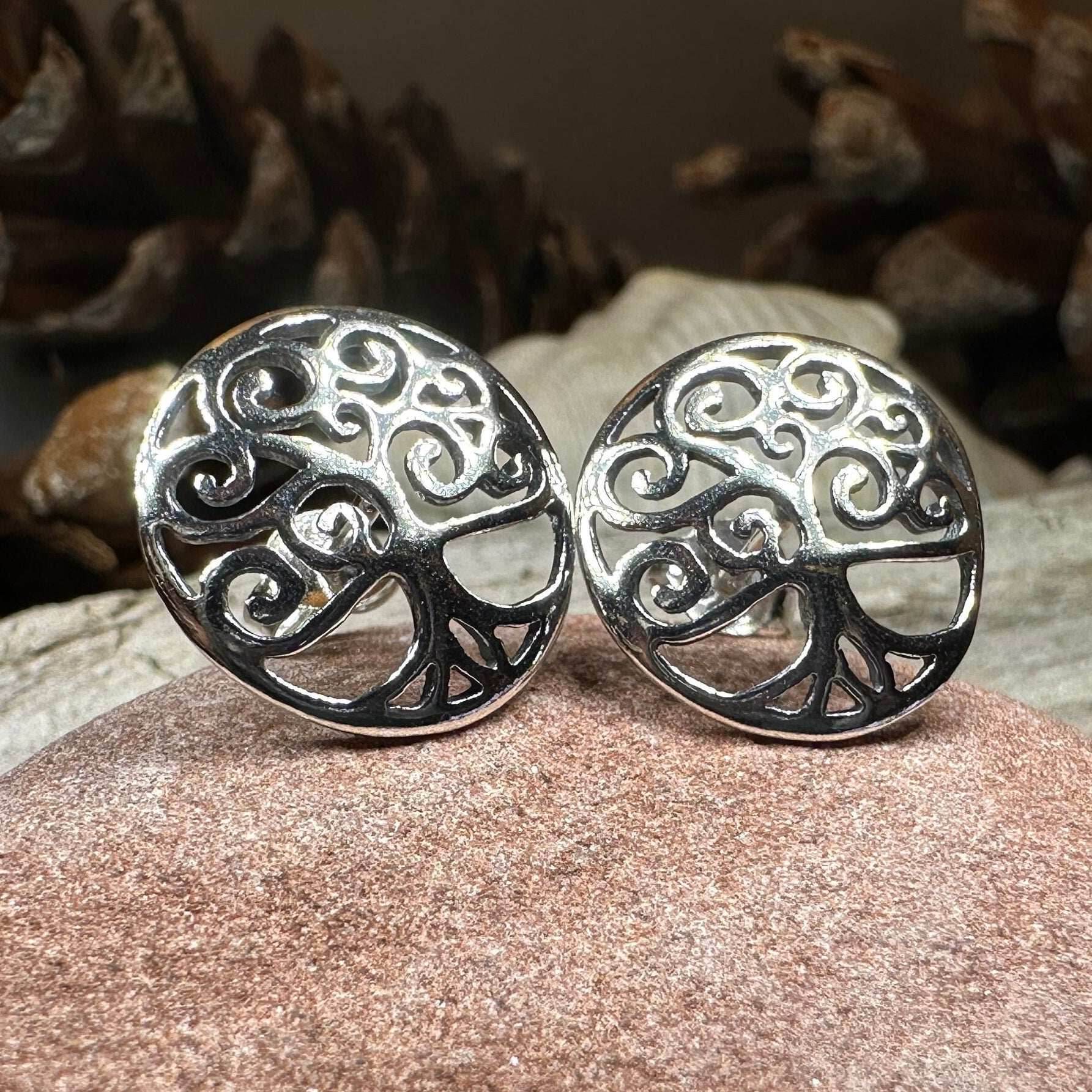 Muirenn Tree of Life Stud Earrings - 