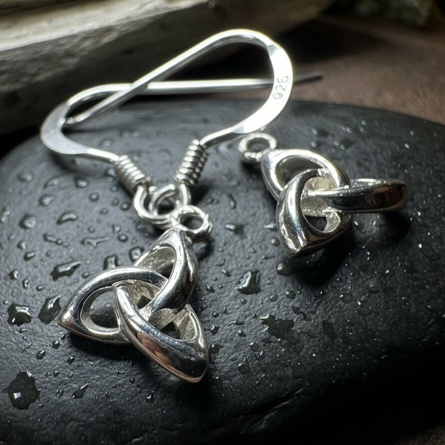 Petite 3-D Trinity Knot Earrings