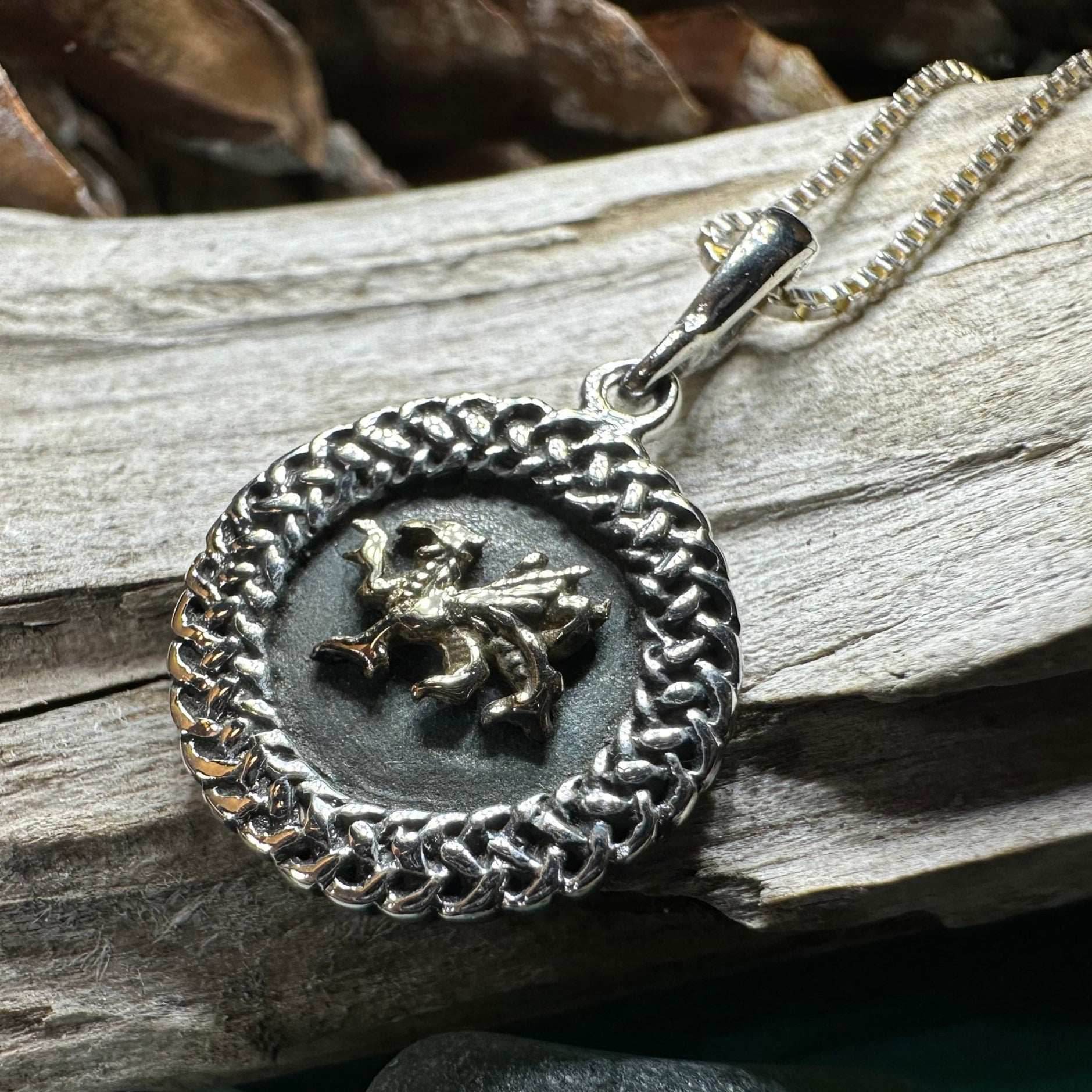 Welsh Dragon Celtic Necklace - 18