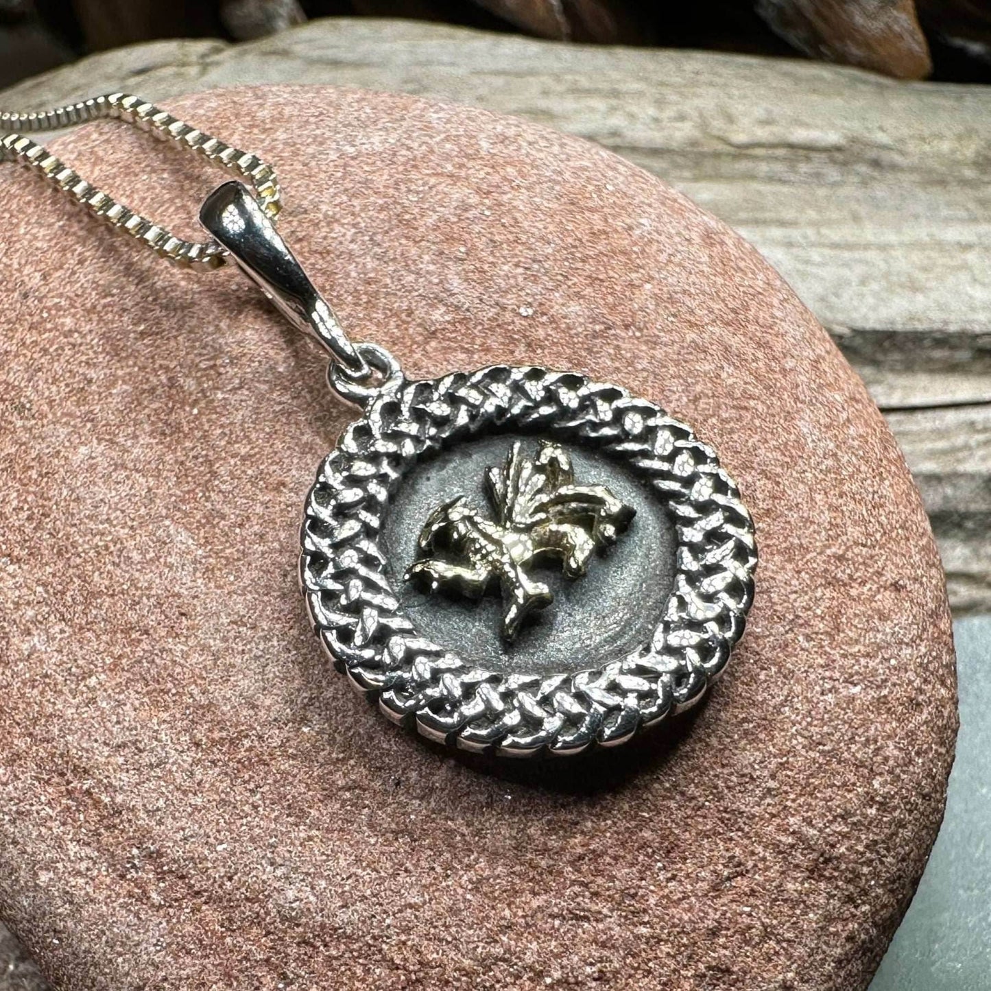Welsh Dragon Celtic Necklace - 18