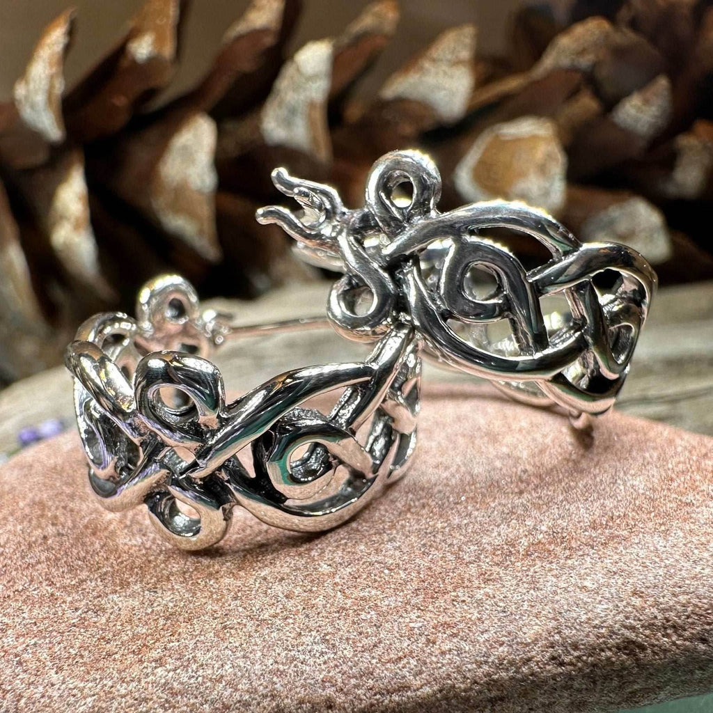 Laretta Celtic Hoop Earrings - 