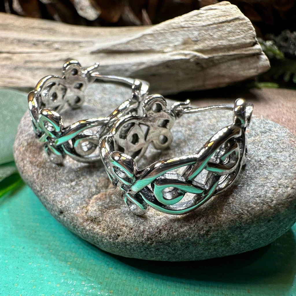 Laretta Celtic Hoop Earrings - 