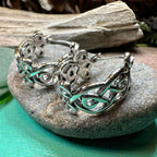 Laretta Celtic Hoop Earrings - 