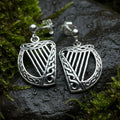 Liffey Harp Post Earrings