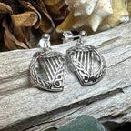 Liffey Harp Post Earrings - 