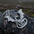 Tressach Pewter Dragon Necklace