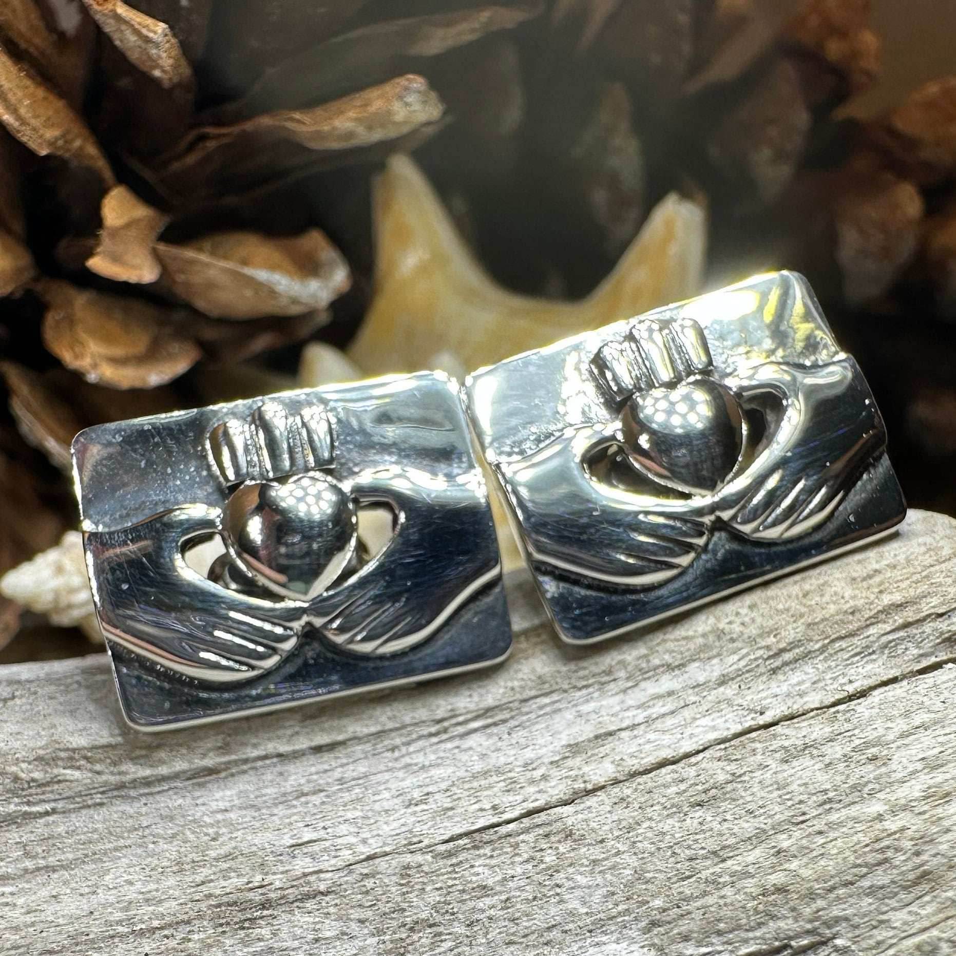 Traditional Claddagh Cuff Links - 
