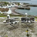 Traditional Claddagh Cuff Links