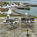 Traditional Claddagh Cuff Links