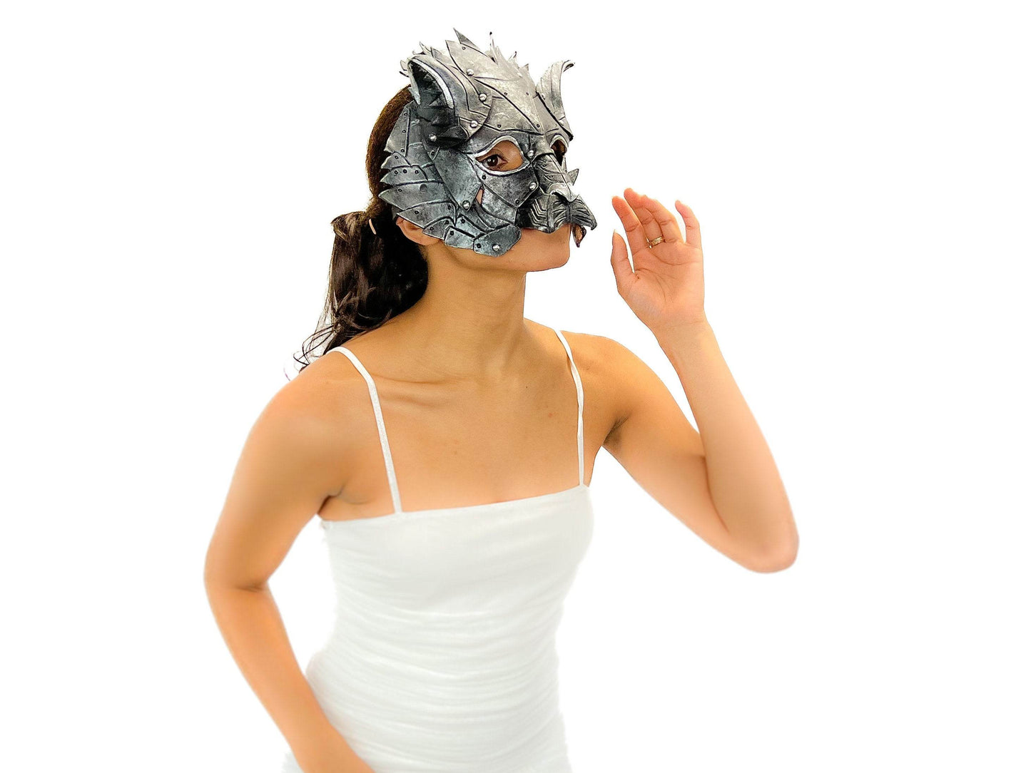 Feline Silver Handmade Genuine Leather - 