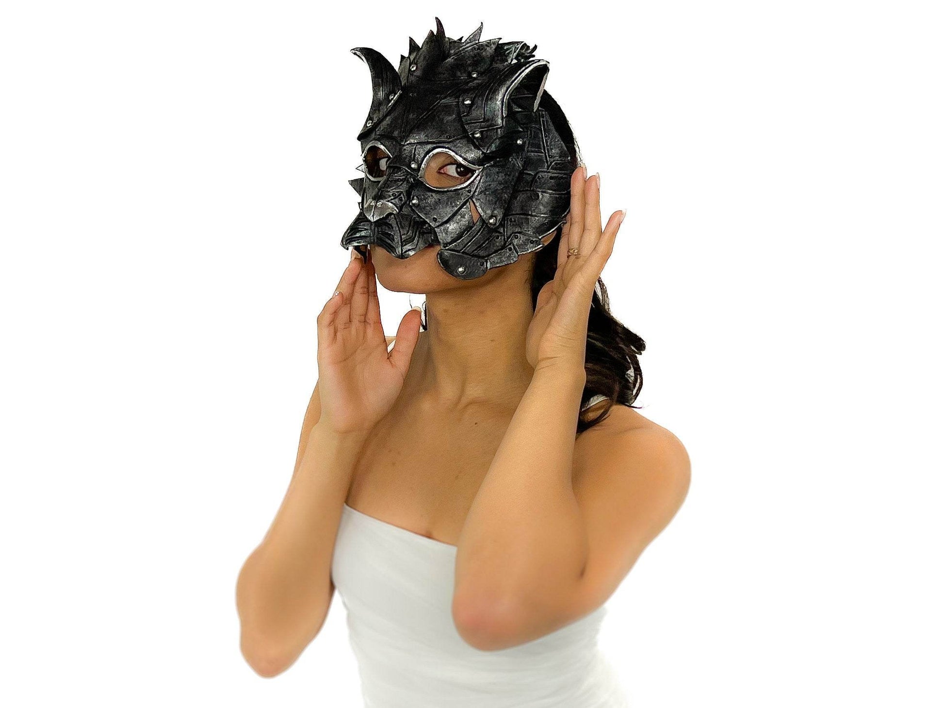 Feline Silver Handmade Genuine Leather - 