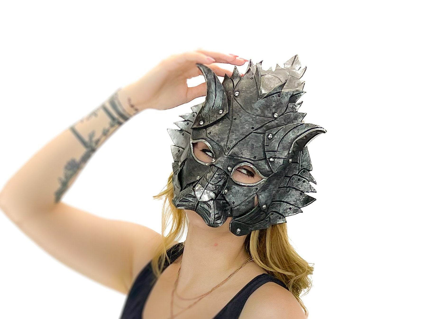 Feline Silver Handmade Genuine Leather - 