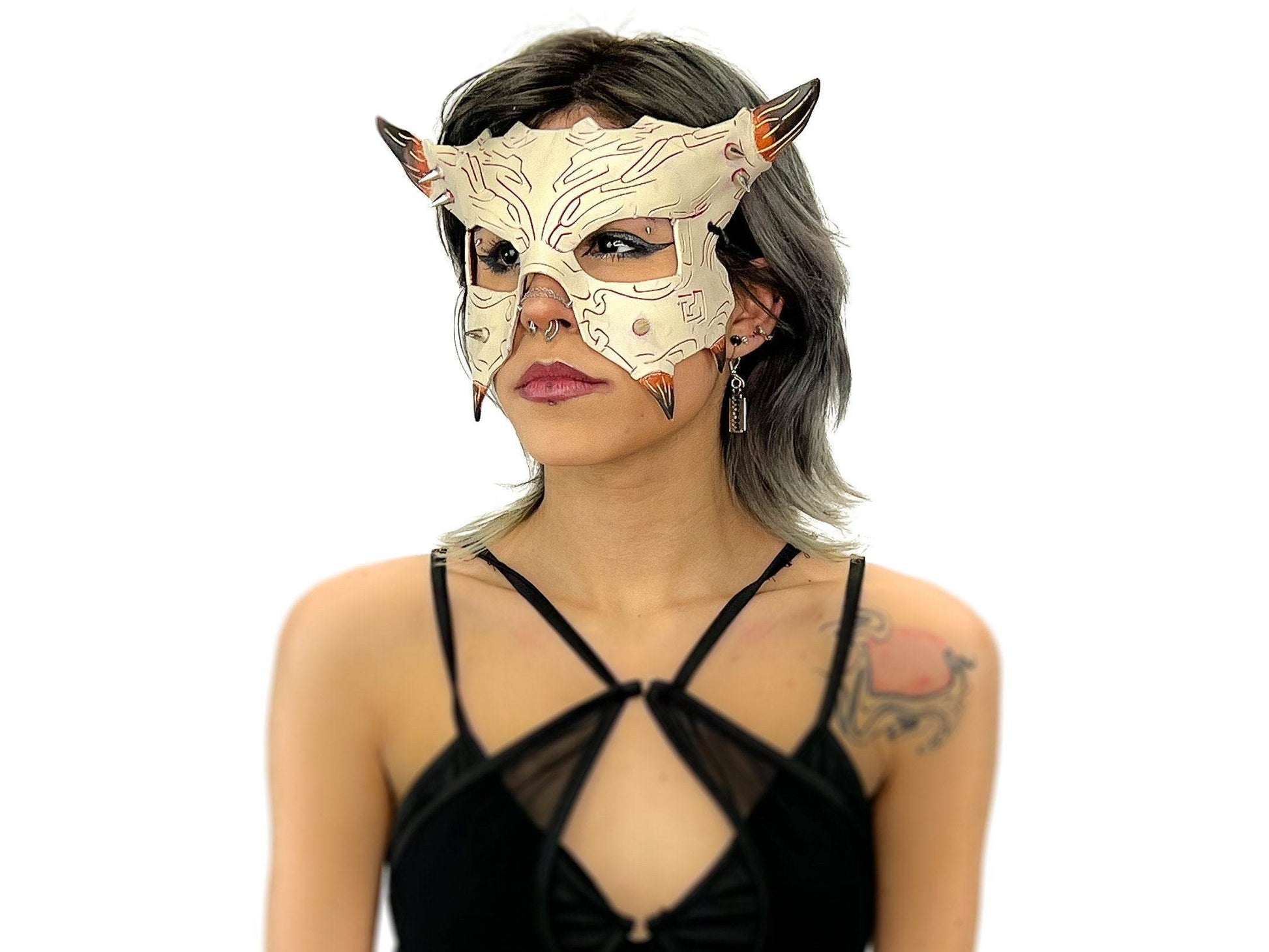 Handmade Genuine Leather Mask - 