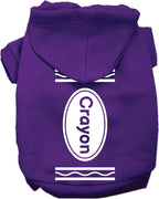 Halloween Pet Hoodie "Crayon Costume"