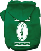 Halloween Pet Hoodie "Crayon Costume"