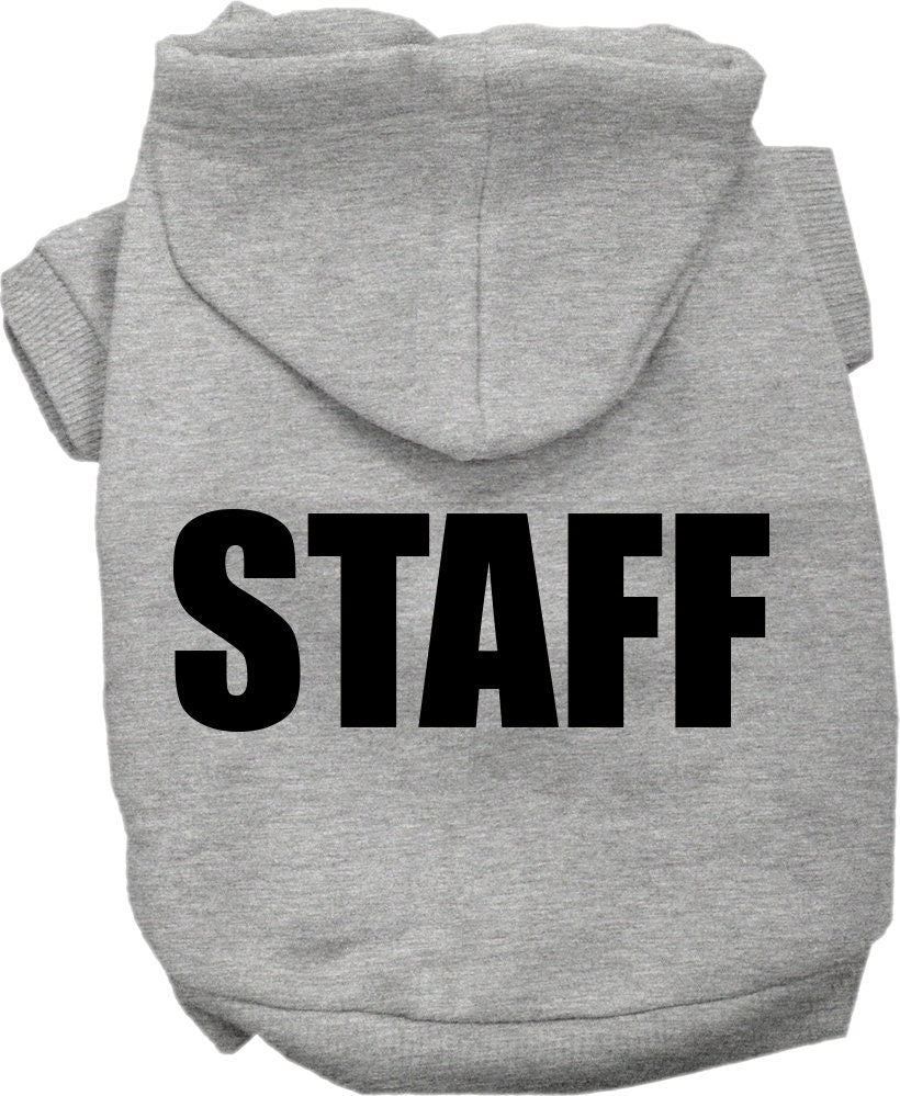 Halloween Pet Costume Hoodie Screen Printed, "Staff"